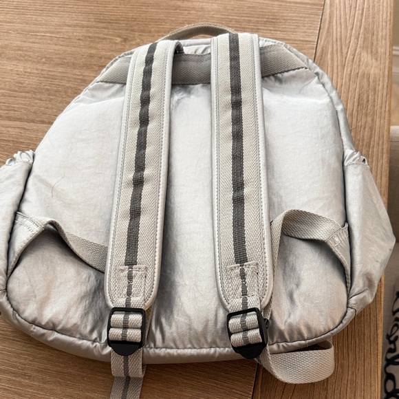 Kipling Metallic Silver Backpack - Picture 12 of 16